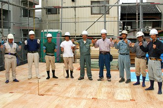 Ｈ邸建て方作業員メンバー