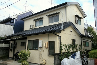 Ｋ邸　外装完了　（木造住宅の耐震リフォーム）