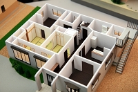 住宅模型（１階内部）静岡市駿河区　Ａ邸