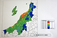 新潟県　表層地盤のゆれやすさ