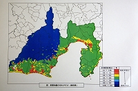 静岡県　表層地盤のゆれやすさ