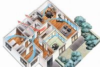換気経路イメージ図