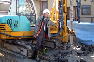 静岡市駿河区　Ｓ邸　柱状改良工事（立会い・寺田雄一）