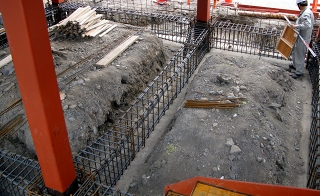 静岡市駿河区　Ｋ邸　３階建　重量鉄骨構造　（基礎部）