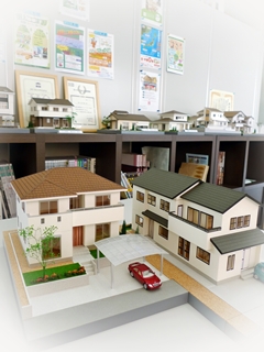 Ｕ様邸＆Ｍ様邸の住宅模型