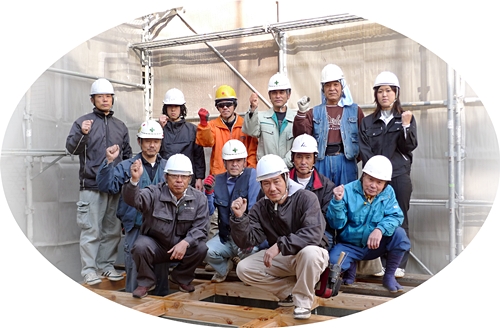 Ｍ様邸　建て方メンバー　　