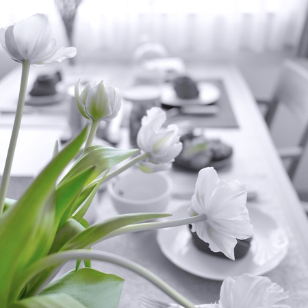 食卓にも春の花を　１１