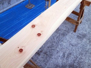 檜の無垢材を使って「階段造作！」